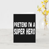 Lazy, als wäre ich ein Super-Held Halloween oder K Karte (Gelbe Blume)