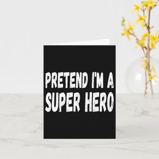 Lazy, als wäre ich ein Super-Held Halloween oder K Karte (Gelbe Blume)