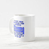 Lazy Award Funny Mug Kaffeetasse (Vorderseite Links)
