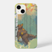 Lazy Bären Handy Fall iPhone Hülle (Rückseite)