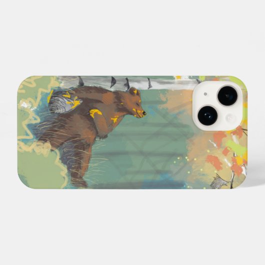 Lazy Bären Handy Fall iPhone Hülle (Rückseite (Horizontal))