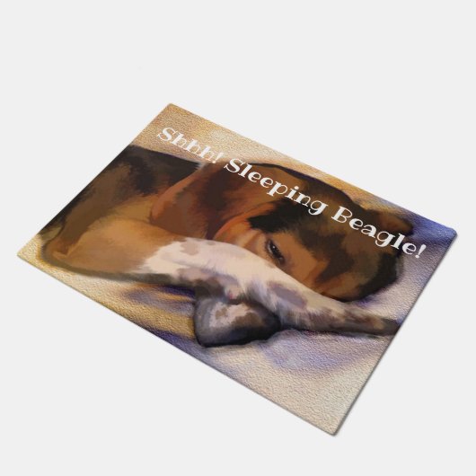 Lazy Beagle Door Mat Fußmatte (Schrägansicht)