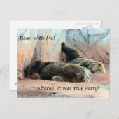 Lazy Bears Post Card Postkarte (Vorne/Hinten)