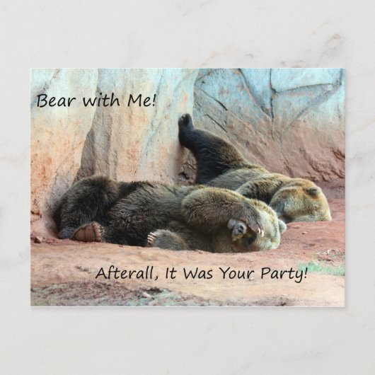 Lazy Bears Post Card Postkarte (Vorderseite)