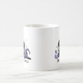 Lazy Black Cat, Halloween Cat | Für Bookworm Kaffeetasse (Mittel)