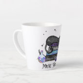 Lazy Black Cat, Halloween Cat | Für Bookworm Milchtasse (Linke Ecke)