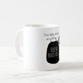 Lazy black cat Mug Kaffeetasse (Vorderseite Links)