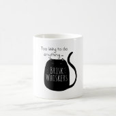 Lazy black cat Mug Kaffeetasse (Mittel)