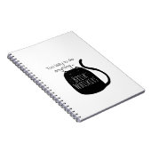 Lazy black cat Spiral Photo Notebook Notizblock (Rechte Seite)