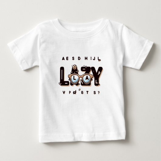 "Lazy Bloom Baby T-shirt (Vorderseite)