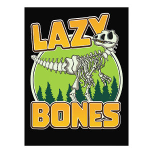 Lazy Bones Cartoon-Logo Fotodruck