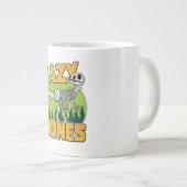 Lazy Bones Cartoon Logo Jumbo-Tasse (Vorderseite Rechts)
