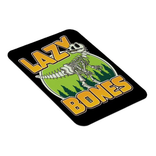 Lazy Bones Cartoon Logo Magnet (Rechte Seite)