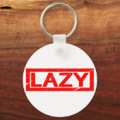 Lazy Briefmarke Schlüsselanhänger (Rückseite)