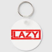 Lazy Briefmarke Schlüsselanhänger (Rückseite)