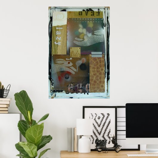 Lazy Bunny Poster (Heimbüro)