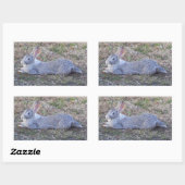 Lazy Bunny Stickers (Blatt)