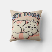 Lazy Cartoon Cat Kissen (Rückseite)