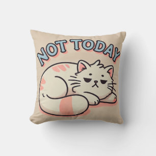 Lazy Cartoon Cat Kissen