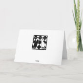 Lazy Cat Birthday Card Karte (Rückseite)