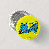 Lazy Cat Button (Vorne & Hinten)