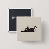 Lazy Cat Button (Vorne & Hinten)