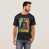 lazy cat coffee because is wrong kitty T-Shirt (Vorne ganz)