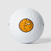 Lazy Cat Days Golf Balls Golfball (Vorderseite)