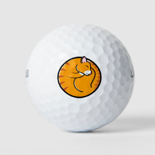 Lazy Cat Days Golf Balls Golfball