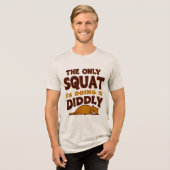 Lazy Cat Fitness - Didseliger Squat Champion Tri-Blend Shirt (Vorderseite voll)