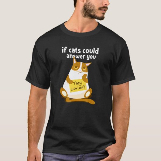 Lazy Cat for Kitten Owners T-Shirt (Vorderseite)