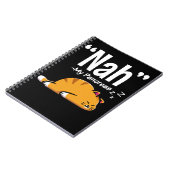 Lazy Cat Funny Pankreas T1D Diabetes Notizblock (Linke Seite)