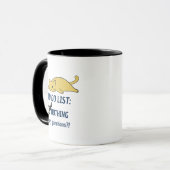 Lazy Cat Geschenke Tasse, um nichts zu tun Cat-Kaf Tasse (Vorderseite Links)