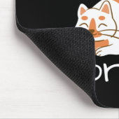 Lazy Cat I Don't Do Mornings Mousepad (Ecke)