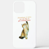 Lazy Cat Lover Funny Niedlich Cat Case-Mate iPhone Hülle (Rückseite)