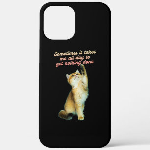 Lazy Cat Lover Funny Niedlich Cat Case-Mate iPhone Hülle