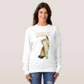Lazy Cat Lover Funny Niedlich Cat Sweatshirt (Vorne ganz)