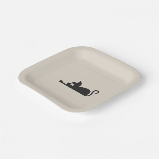 Lazy Cat Pappteller (Gewinkelt)