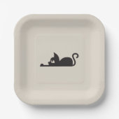Lazy Cat Pappteller (Vorderseite)