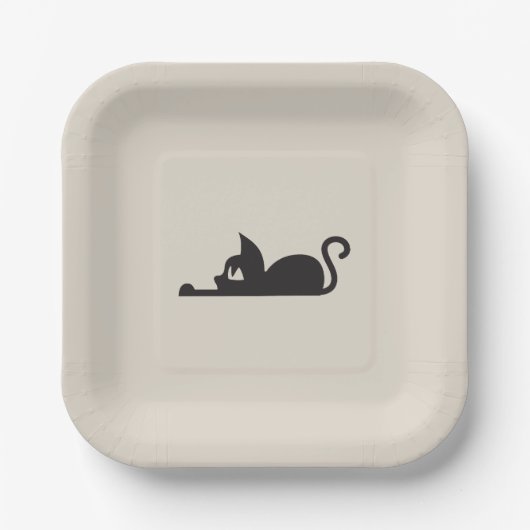 Lazy Cat Pappteller (Vorderseite)