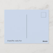 Lazy Cat Say's Hello Postcard Postkarte (Rückseite)