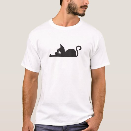 Lazy Cat T-Shirt (Vorderseite)