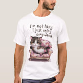 Lazy Cat T-Shirt (Vorderseite)