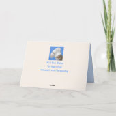 Lazy Cat und Cheeseburger Geburtstag Karte (Rückseite)