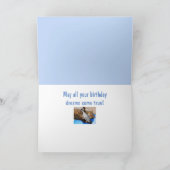 Lazy Cat und Cheeseburger Geburtstag Karte (Innenseite)