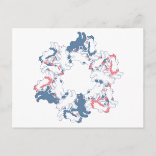 Lazy Cats rollen herum Postkarte