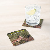 Lazy cheetah Foto Rechteckiger Pappuntersetzer (Vor Ort)