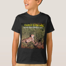 Lazy cheetah Foto T-Shirt