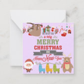 Lazy Christmas Day Mitteilungskarte (Rückseite)