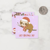 Lazy Christmas Day Mitteilungskarte (Vorderseite/Rückseite Beispiel)
